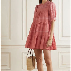 DÔEN Nerine Midi Dress in Mirage Pink Womens Small